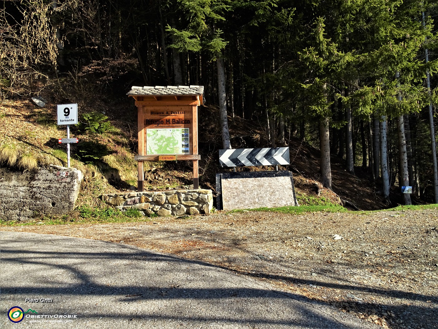 08 Partenza  dal tornante 9  della strada per il Passo S. Marco.JPG